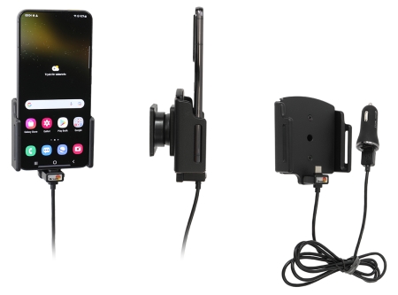 Brodit Aktivhalterung mit USB-Kabel und Zigarettenanzünder-Adapter, Samsung Galaxy S22+ 5G (SM-S906B/SM-S906B/DS) in der Gruppe Car-HiFi / Smartphone im Auto / Handyhalterungen bei BRL (240721299)