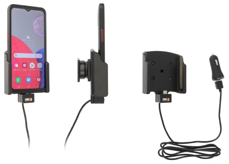 Brodit Aktivhalterung mit USB-Kabel und Zigarettenanzünder-Adapter, Samsung Galaxy Xcover 6 Pro in der Gruppe Car-HiFi / Smartphone im Auto / Handyhalterungen bei BRL (240721313)