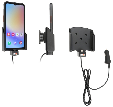 Brodit Aktivhalterung mit USB-Kabel und Zigarettenanzünder-Adapter, Samsung Galaxy Xcover 7 in der Gruppe Car-HiFi / Smartphone im Auto / Handyhalterungen bei BRL (240721380)