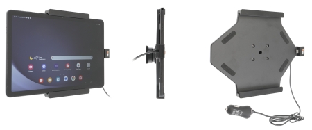 Brodit Aktivhalterung mit USB-Kabel und Zigarettenanzünder-Adapter, Samsung Galaxy Tab A9+ 11 SM-X210/SM-X215 LTE/SM-X216 5G in der Gruppe Car-HiFi / Smartphone im Auto / Handyhalterungen bei BRL (240721389)