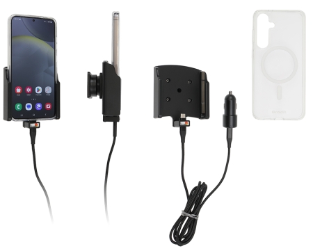 Brodit Mobilhülle mit Aktivhalterung und Autoladegerät, Samsung Galaxy S24+ SM-S926B/DS in der Gruppe Car-HiFi / Smartphone im Auto / Handyhalterungen bei BRL (240721405)