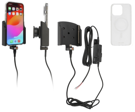 Brodit Handyhülle mit Aktivhalterung für feste Installation, Apple iPhone 15 Pro in der Gruppe Car-HiFi / Smartphone im Auto / Handyhalterungen bei BRL (240727394)