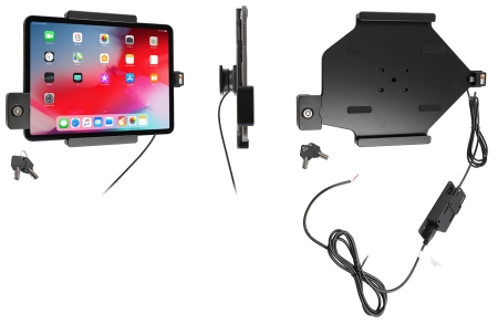 Brodit Halter mit Schlüsselschloss, Apple iPad Air 11 (A2902, A2903, A2904)/Air 11 2025 M3 (A3266, A3267, A2370)/Air 4th Gen (A2072, A2316, A2324, A2325)/Air 5th Gen (A2588, A2589, A2591)/Pro 11 2018 (A1980, A2013, A1934, A1979)/Pro 11 2020 2nd Generation in der Gruppe Car-HiFi / Smartphone im Auto / Handyhalterungen bei BRL (240736094)