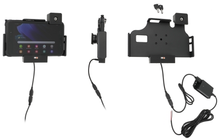Brodit Halter mit Schlüsselschloss, Samsung Galaxy Tab Active 2 SM-T390/SM-T395/3 SM-T570/SM-T575/5 SM-X300/SM-X306B in der Gruppe Car-HiFi / Smartphone im Auto / Handyhalterungen bei BRL (240736224)