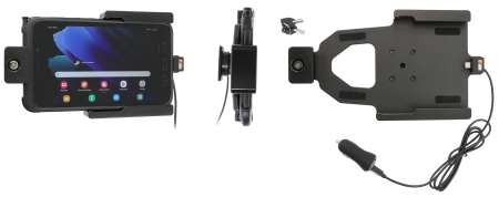 Brodit Halterung mit Schlüsselschloss, Samsung Galaxy Tab Active 2 SM-T390/SM-T395/3 SM-T570/SM-T575 in der Gruppe Car-HiFi / Smartphone im Auto / Handyhalterungen bei BRL (240752002)