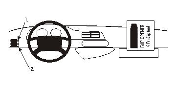Brodit ProClip, Citroen/Peugeot in der Gruppe Car-HiFi / Was passt in mein Auto / Peugeot / Peugeot Expert / Peugeot Expert 1994-2007 bei BRL (240803801)