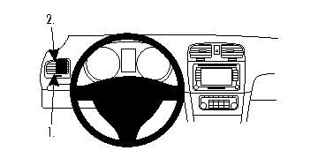 Volkswagen Golf VI 09-12, links in der Gruppe Car-HiFi / Was passt in mein Auto / Volkswagen / Golf / Golf Mk6 2009-2013 / Sonstiges Golf Mk6 2009-2013 bei BRL (240804262)