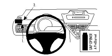 Brodit ProClip, Toyota iQ 09-19 in der Gruppe Car-HiFi / Was passt in mein Auto / Toyota / IQ / IQ 2009-2015 bei BRL (240804292)