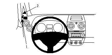 ProClip Montagehalterung Mitsubishi Colt 09-14, links in der Gruppe Car-HiFi / Was passt in mein Auto / Mitsubishi / Colt / Colt 2009-2012 bei BRL (240804300)