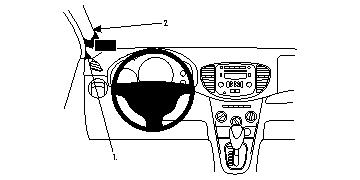 Brodit ProClip, Hyundai i10 11-13 in der Gruppe Car-HiFi / Was passt in mein Auto / Hyundai / I10 / I10 2008-2013 bei BRL (240804593)