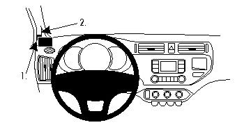 Kia Rio 12-15, Links in der Gruppe Car-HiFi / Was passt in mein Auto / Kia / Rio / Rio 2012-2017 bei BRL (240804690)
