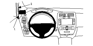 Brodit ProClip, Nissan Leaf 11-17 in der Gruppe Car-HiFi / Was passt in mein Auto / Nissan / Leaf / Leaf 2011-2017 bei BRL (240804707)