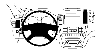 Brodit ProClip, Mercedes Benz GL-Klasse/GLE-Klasse/M-Klasse/ML 12-19 in der Gruppe Car-HiFi / Was passt in mein Auto / Mercedes / ML bei BRL (240804826)