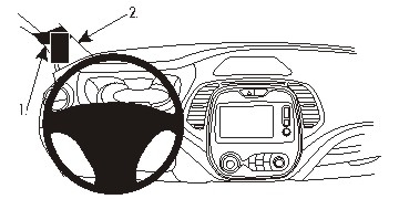Brodit ProClip, Renault Captur 14-19 in der Gruppe Car-HiFi / Was passt in mein Auto / Renault / Captur / Captur 2013-2019 bei BRL (240804943)
