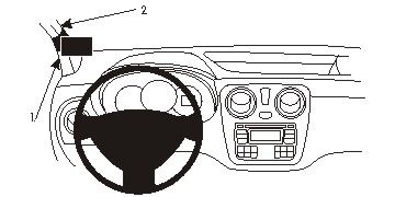 ProClip Montagehalterung Dacia Dokker/Lodgy 14-15, Links in der Gruppe Car-HiFi / Was passt in mein Auto / Dacia / Lodgy bei BRL (240804981)