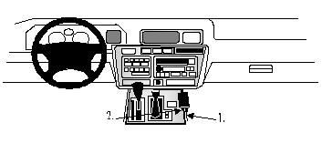 ProClip-Montagehalterung Lexus LX Serie 95-98, Konsole in der Gruppe Car-HiFi / Was passt in mein Auto / Lexus / Lexus LX bei BRL (240832462)