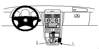 Brodit ProClip, Mercedes Benz SLK-Class 97-04 in der Gruppe Car-HiFi / Was passt in mein Auto / Mercedes / SLK-Klasse / SLK-Klasse 1997-2004 bei BRL (240832496)