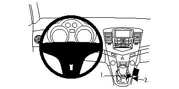 Chevrolet Cruze 09-14, Konsole in der Gruppe Car-HiFi / Was passt in mein Auto / Chevrolet / Cruze bei BRL (240834350)