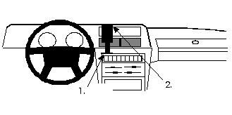 ProClip Montagehalterung Volvo 240 81-97, zentriert in der Gruppe Car-HiFi / Was passt in mein Auto / Volvo / Volvo 240 / Volvo 240 1974-1993 bei BRL (240851519)