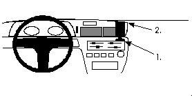 ProClip Montagehalterung Toyota Carina 88-91, zentriert in der Gruppe Car-HiFi / Was passt in mein Auto / Toyota / Carina / Carina 1988-1992 bei BRL (240851826)