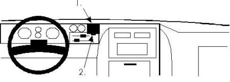ProClip Montagehalterung Chevrolet Van 78-95, zentriert in der Gruppe Car-HiFi / Was passt in mein Auto / Chevrolet bei BRL (240851838)