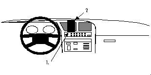 ProClip Montagehalterung Fiat Croma 91-96, zentriert in der Gruppe Car-HiFi / Was passt in mein Auto / Fiat / Croma bei BRL (240851931)