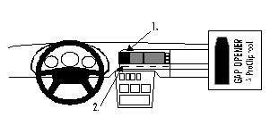 Brodit ProClip, Mercedes Benz S-Klasse 91-99 in der Gruppe Car-HiFi / Was passt in mein Auto / Mercedes / S-Klasse bei BRL (240851946)