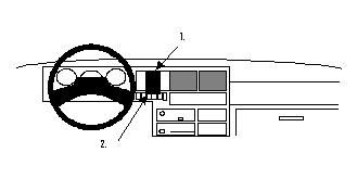 Volkswagen Caravelle 91-95, Zentriert in der Gruppe Car-HiFi / Was passt in mein Auto / Volkswagen / Transporter / Transporter T4 1990-2003 / Sonstiges Transporter T4 1990-2003 bei BRL (240851991)