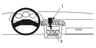 ProClip Montagebügel Nissan Micra 93-97, Zentriert in der Gruppe Car-HiFi / Was passt in mein Auto / Nissan / Micra / Micra K11 1993-2003 bei BRL (240852038)