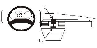 ProClip Montagebügel Landrover Discovery 90-93, Zentriert in der Gruppe Car-HiFi / Was passt in mein Auto / Land Rover / Discovery bei BRL (240852046)