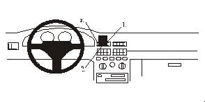 ProClip Montagebügel Fiat Punto 94-99, Zentriert in der Gruppe Car-HiFi / Was passt in mein Auto / Fiat / Punto bei BRL (240852063)