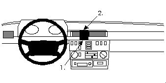 Brodit ProClip, Mercedes Benz Geländewagen 89-00 in der Gruppe Car-HiFi / Was passt in mein Auto / Mercedes / G-Klasse bei BRL (240852104)