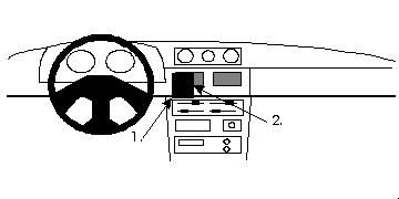 ProClip Montagehalterung Daihatsu Rocky 90-01, zentriert in der Gruppe Car-HiFi / Was passt in mein Auto / Daihatsu / Daihatsu Rocky bei BRL (240852107)