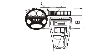 Audi A4 95-01, zentriert in der Gruppe Car-HiFi / Was passt in mein Auto / Audi / Audi A4 / Audi A4 2000-2004 / Sonstiges bei BRL (240852169)