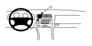 ProClip Montagehalterung Lexus ES Serie 92-96, zentriert in der Gruppe Car-HiFi / Was passt in mein Auto / Lexus / Lexus ES bei BRL (240852243)