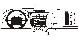 ProClip Montagehalterung Chevrolet Camaro/Z28 97-02, zentriert in der Gruppe Car-HiFi / Was passt in mein Auto / Chevrolet / Camaro bei BRL (240852362)