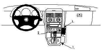 Brodit ProClip, Mercedes Benz SLK-Class 97-04 in der Gruppe Car-HiFi / Was passt in mein Auto / Mercedes / SLK-Klasse / SLK-Klasse 1997-2004 bei BRL (240852495)
