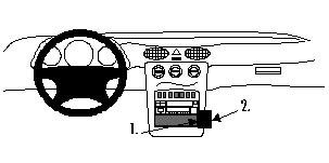 Brodit ProClip, Mercedes Benz A-Class 98-00 in der Gruppe Car-HiFi / Was passt in mein Auto / Mercedes / A-Klasse / A-Klasse W168 1997-2004 bei BRL (240852511)
