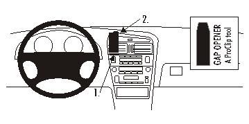 ProClip Montagebügel Lexus GS Serie 98-05, Zentriert in der Gruppe Car-HiFi / Was passt in mein Auto / Lexus / Lexus GS bei BRL (240852540)
