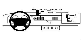 ProClip Montagebügel Landrover Defender 98-06, Zentriert in der Gruppe Car-HiFi / Was passt in mein Auto / Land Rover / Defender bei BRL (240852583)