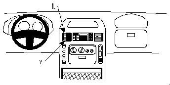 ProClip Montagehalterung Renault Master 98-03, zentriert in der Gruppe Car-HiFi / Was passt in mein Auto / Renault / Master bei BRL (240852626)