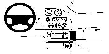 ProClip Montagehalterung Ford Cougar 99-07, angewinkelt in der Gruppe Car-HiFi / Was passt in mein Auto / Ford / Cougar / Cougar 1998-2002 bei BRL (240852658)