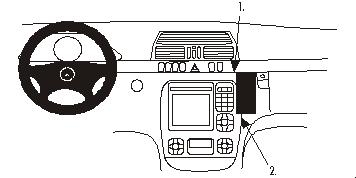 Brodit ProClip, Mercedes Benz S-Klasse 00-02 in der Gruppe Car-HiFi / Was passt in mein Auto / Mercedes / S-Klasse bei BRL (240852700)