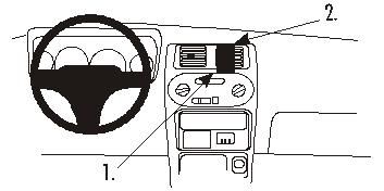 ProClip Montagehalterung Daihatsu Sirion 99-01, zentriert in der Gruppe Car-HiFi / Was passt in mein Auto / Daihatsu bei BRL (240852724)