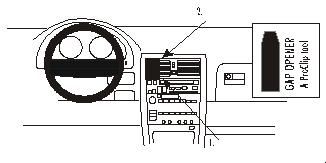 ProClip Montagehalterung Lexus LS Serie 90-94, zentriert in der Gruppe Car-HiFi / Was passt in mein Auto / Lexus / Lexus LS bei BRL (240852748)