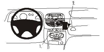 ProClip Montagehalterung Fiat Punto 00-03, angewinkelt in der Gruppe Car-HiFi / Was passt in mein Auto / Fiat / Punto bei BRL (240852760)
