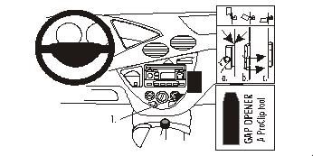 Ford Focus 99-04, angewinkelt in der Gruppe Car-HiFi / Was passt in mein Auto / Ford / Focus / Focus 1998-2004 / Sonstiges Focus 1998-2004 bei BRL (240852788)