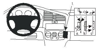 ProClip Montagehalterung Nissan Primera 00-01, Abgewinkelt in der Gruppe Car-HiFi / Was passt in mein Auto / Nissan / Primera bei BRL (240852797)