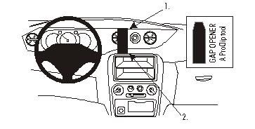 ProClip Monteringsbygel Daihatsu YRV 01-07, zentriert in der Gruppe Car-HiFi / Was passt in mein Auto / Daihatsu bei BRL (240852939)