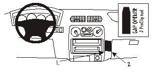 ProClip Monteringsbygel Daihatsu Terios 01-05, gewinkelt in der Gruppe Car-HiFi / Was passt in mein Auto / Daihatsu bei BRL (240852943)